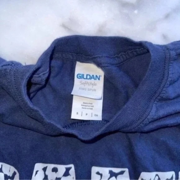 Game Day Leopard Print Navy Blue Graphic Tee - Picture 2 of 6